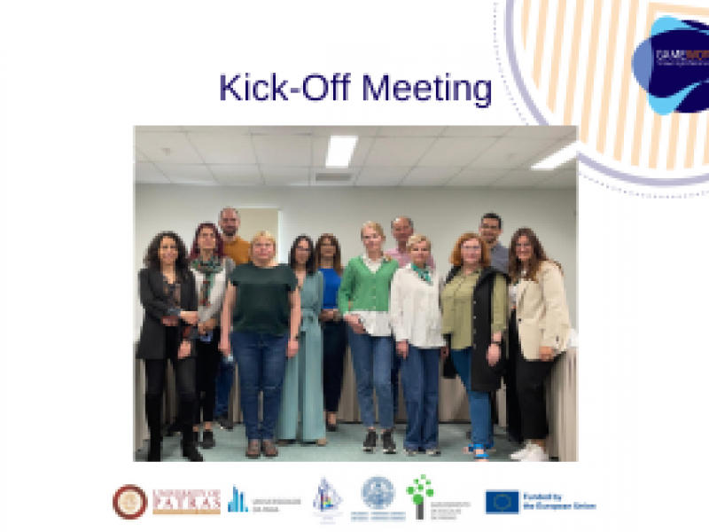 Kick-off meeting at University of Patras – Greece